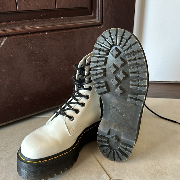 Doc Marten White Jadon Boots - Picture 2 of 6